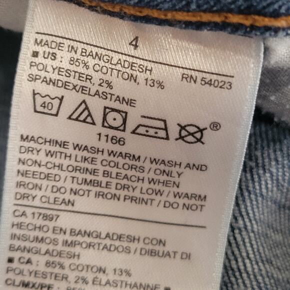 Old Navy Jeans Size 4 Blue Rockstar Super Skinny Mid Rise 5 Pocket Stretch Comfy - Picture 6 of 11